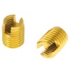 QANYEGN 10Pcs Self Tapping Threaded Insert, Brass Threaded Insert, 302