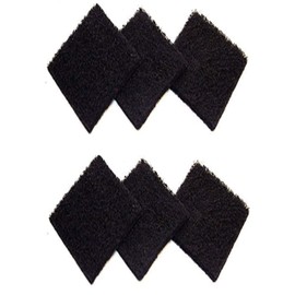 6 Pack Activated Carbon Compost Caddy Filters Kitchen Compost Collector Replacement Filters Compatible with ECO 2000 Compost Collector (1.97 Inch Thickness)