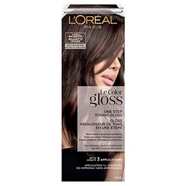 L'Oreal Paris Brillo de cabello tonificante en un solo paso, para uso en casa, aumenta el brillo, mejora el color, acondicionamiento, neutralización d