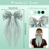 4PCS Hair Bows for Women Girls, Cute Silky Satin Big