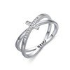 Cross Ring 925 Sterling Silver Faith Ring Christian Religious Jewelry