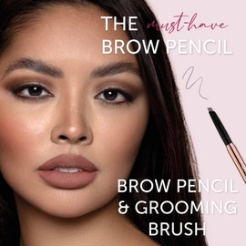 Brow FX Brow Grooming Pencil, Water-Resistant & Long-Lasting Formula, Double-Ended Pencil With Angled Tip - Medium Brown