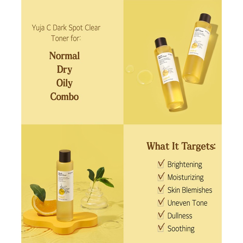 SKINFOOD Yuzu C Dark Spot Clear Toner, Lotion, Korean Cosmetics