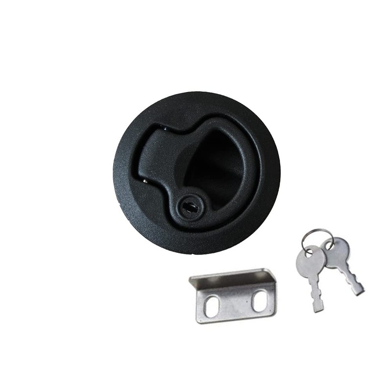 4 PCS Flush Pull Hatch Latch Round Slam Latch for