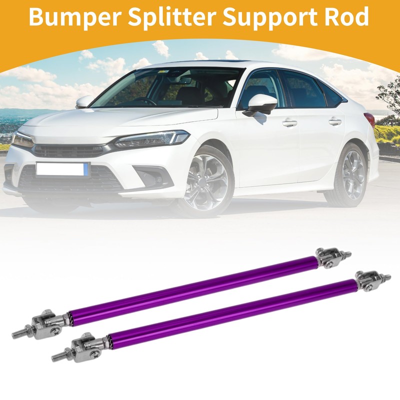 Partuto 2pcs 20cm/7.87in Car Splitter Support Rods Adjustable Front Rear