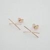 HONEYCAT X Bar Crawler Studs in Gold, Rose Gold, or