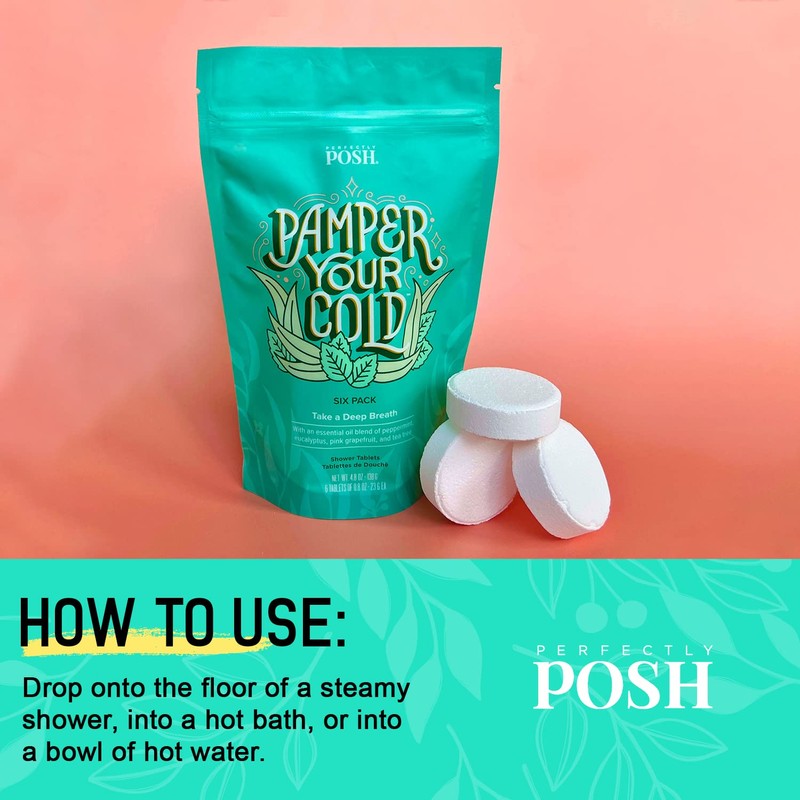 Perfectly Posh - Pamper Your Cold Shower Tablets - Essential