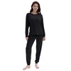 Joyaria Womens Long Sleeve Pajamas Set Bamboo Viscose Pjs Cooling