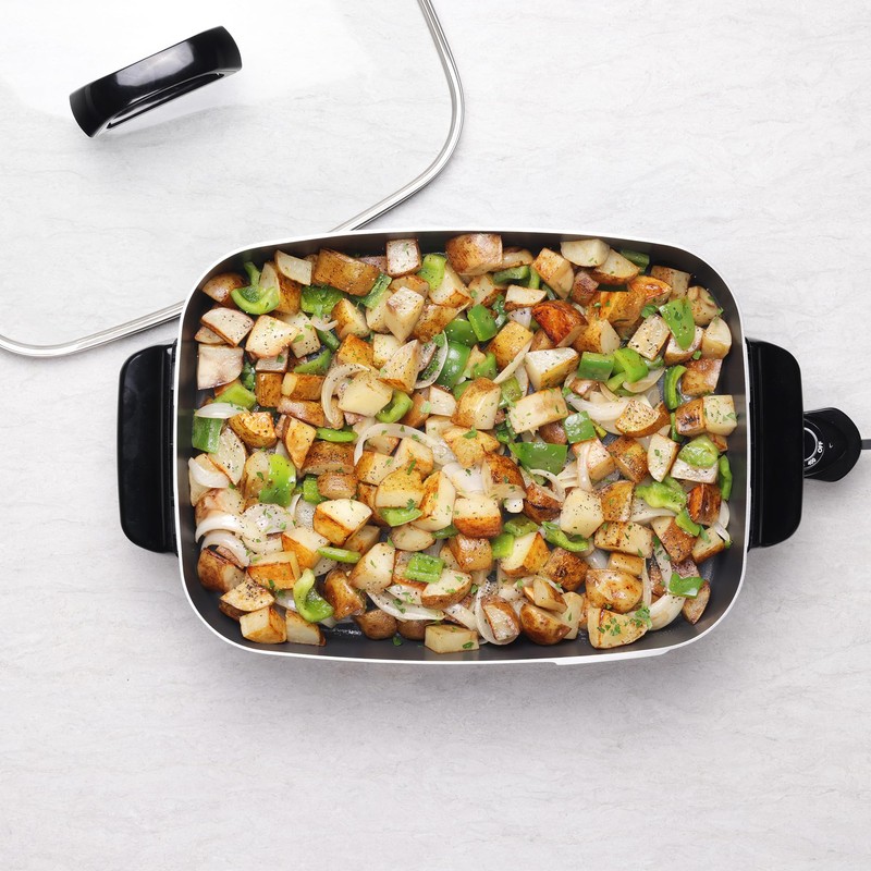 Presto 06858 16-Inch Slimline Electric Skillet with Glass Cover -