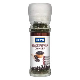 Keya Black Pepper Grinder, 50 grams (1.76 oz) - India - Vegetarian