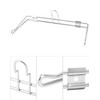 QWORK 2-Pack T-Shirt Bag Rack Wall Mount, Chrome-Plated Metal T-Shirt