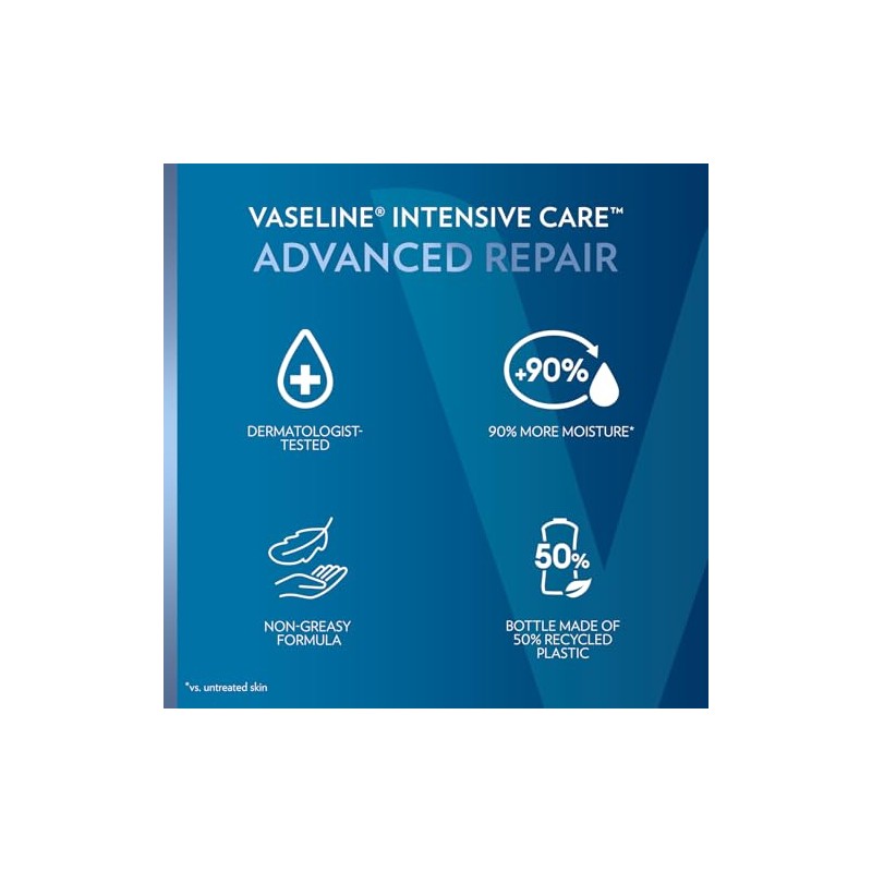 Vaseline Intensive Care Advanced Repair Fragrance Free Moisture Body Lotion