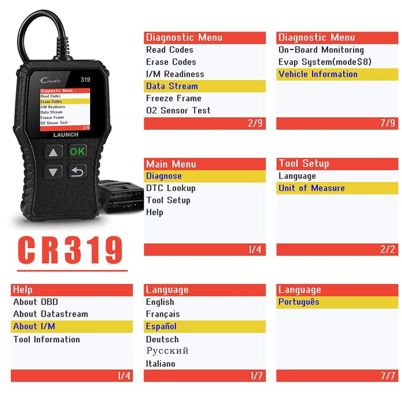 LAUNCH CR319 OBD2 Scanner