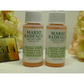 Mario Badescu LOT OF 2: NARIO BADESCU Facial Spray w/ALOE HERBS and ROSEWATER Size 29ml / 1oz