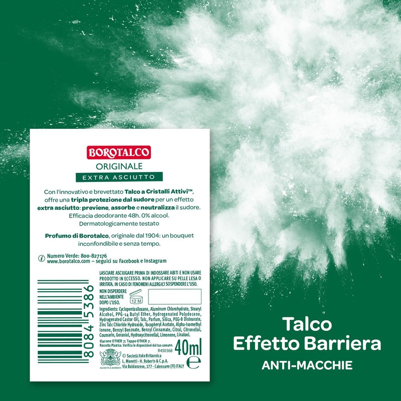 Borotalco: Deo Stick"original microtalc" 40 ml (1.35 fl.oz)