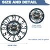 YTAONS Outdoor Wall Clock for Garden, Patio and Deck, 12in