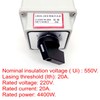 JZK Changeover Switch Universal Cam Selector 3 Position Rotary 8