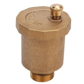 Automatic Air Vent Valve, G1/2" Air Vent Valve, Automatic Air Bleed Vent, Thread Air Vent Exhaust Valve, Brass Automatic One Way Air Vent Valve for Boiler,Water System