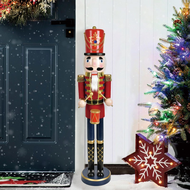 Jeco, 36 Inch Red Nutcracker Drummer Soldier
