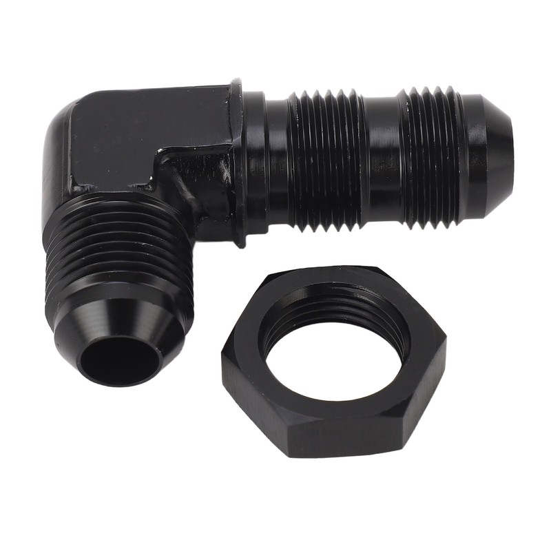 90 Degree 8 AN Flare Bulkhead Adapter Reusable Flare Hose