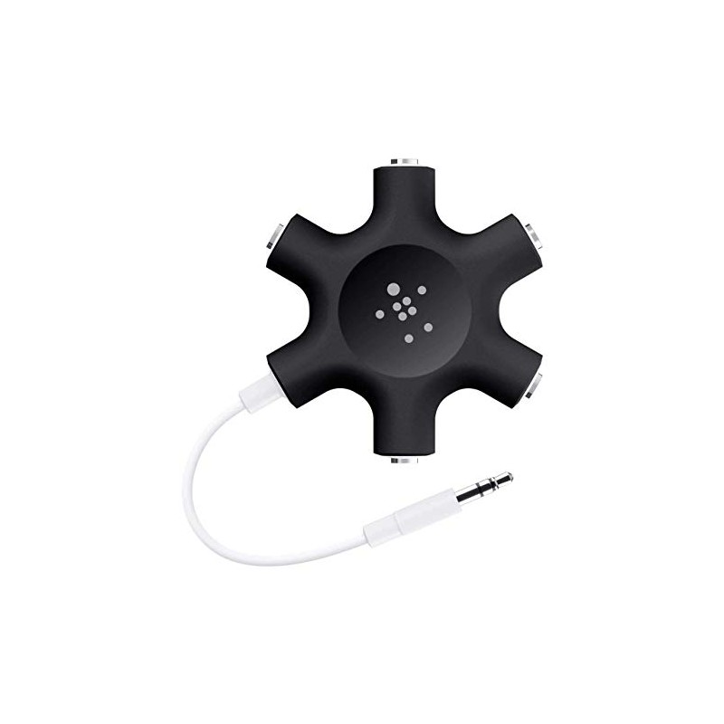 【VGP 2022受賞】 Belkin マルチイヤホンスプリッター イヤホン 分配 分岐 RockStar ブラック F8Z274btBLK-A