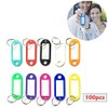 100 Pack Tough Plastic Key Tags with Label Window ID