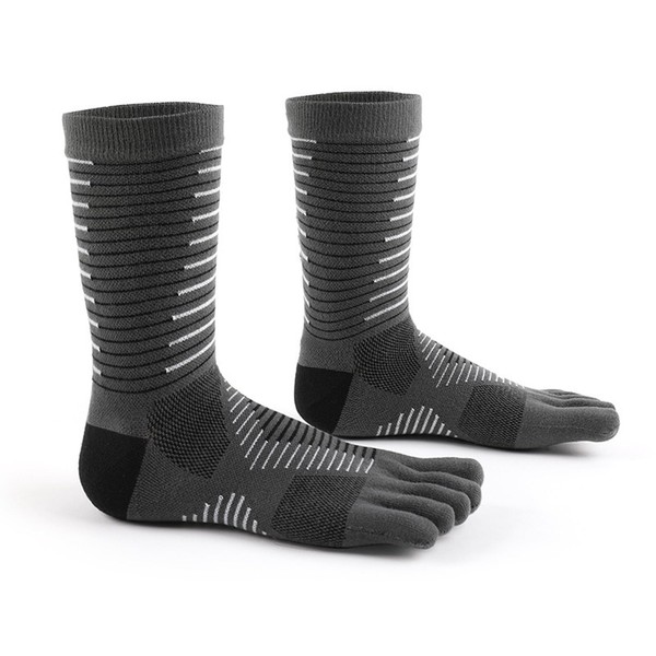 MUNSKT 1 Pair Toe Socks Men,Quick Drying Coolmax Material Mid-length