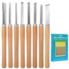 8 Pcs Wood Lathe Tools - Wood Turning Tools for
