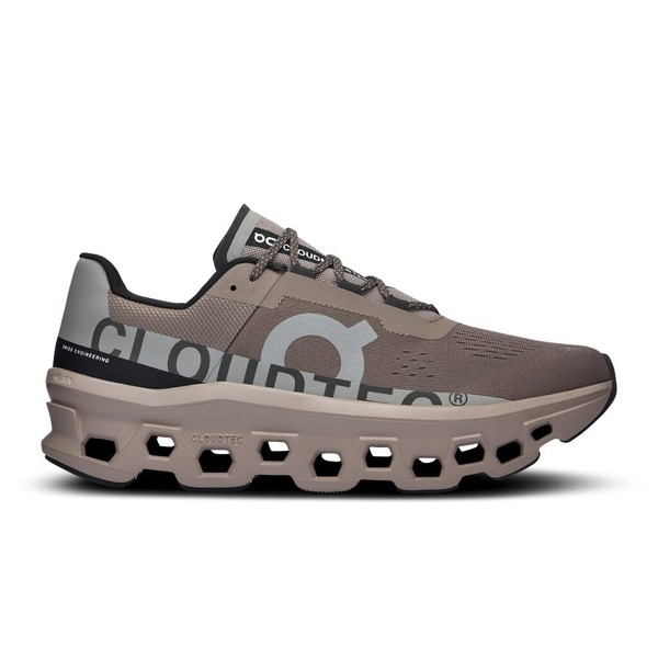 On Men's Cloudmonster Sneaker, Cinder/Fog, 12.5