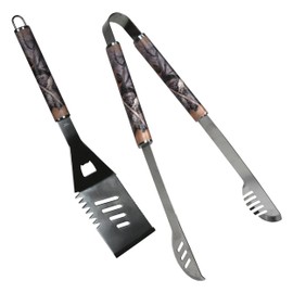Rivers Edge Products Rivers Edge Products Grill Spatula and BBQ Tongs - 2-Piece Griddle Grilling Accessories - Flat Spatula with Bottle Opener - Stainless Steel Barbeque Tool Set - Outdoor Barbecue