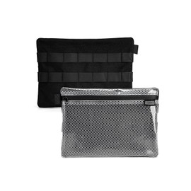TACTICAL GEEK Storage A1 Series EDC Mesh Bag, Lightweight Travel Bag, Portable Waterproof Nylon Organiser Bags, Multifunctional Zip Pockets for Daily Storage and Organisation, Sat 10, EDC Storage Bag