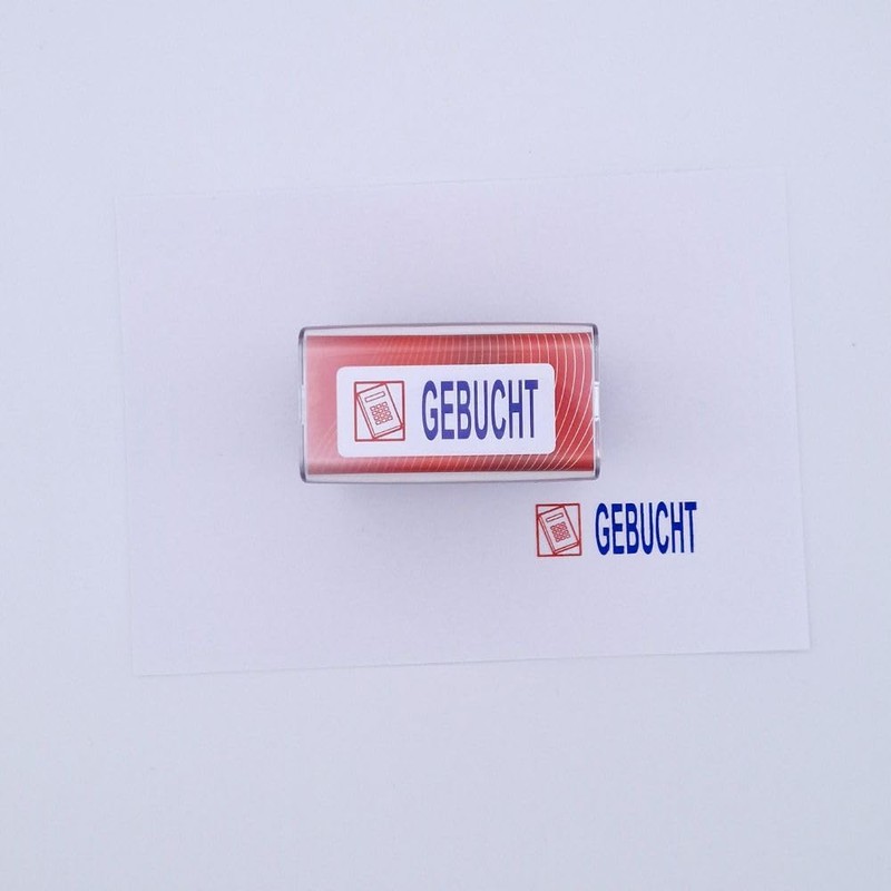 COLOP Printer 20 Text Stamp Booked and Pictogram, Imprint Colour