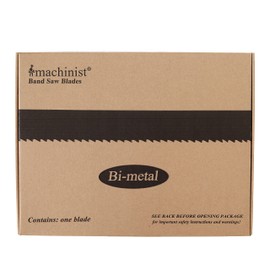 Imachinist S1301610 130" x 1" x 6/10 TPI Bi-Metal Bandsaw Blades for Cutting Non Ferrous Metal, Aluminum, Copper, Brass, Variable Teeth, M42 Grade