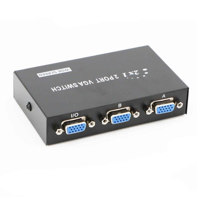 PASOW VGA 2 in 1 Out 2 Port VGA Switch