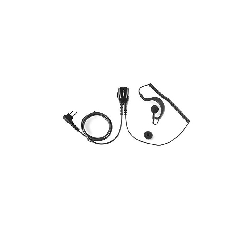 JETFON Ergonomic Micro-Auricular Motorola 2 Pins + Headphone Hook