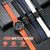 ULLCHRO Fluororubber Watch Strap - Fast Release Cut-to-Size 18mm 19mm