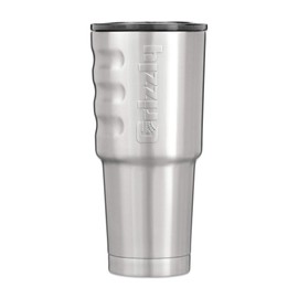 Grizzly Grip Cup 32 oz Tumbler | Stainless Steel | Vacuum Insulated with TwistTop Lid | For Coffee Car Travel Beach Camping Hiking Hunting Fishing | Brushed