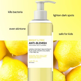 Catt & co. Bright and Free ANTI- BLEMISH FACE & BODY JELLY CLEANSER 250ML
