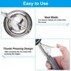 PATIKIL 4 Ounce Ice Cream Scoop with Trigger, Stainless Steel