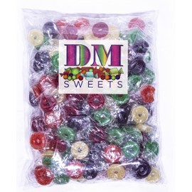 5 Flavor Hard Candies - 2 lbs of Assorted Cherry Pineapple Watermelon Orange Raspberry Bulk Wrapped Candy