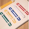 Goeielewe 100 Pcs Plastic Paper Fasteners Colorful Plastic Document File