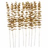 CATTREE Artificial Gold Eucalyptus, Faux Plastic Golden Plants 19" Tall