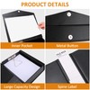HUA JIE A4 Storage File Boxes Plastic Archives Cases with