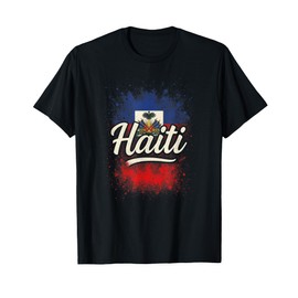 Haiti - Patriotic Haitian Flag Art T-Shirt