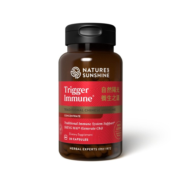 Nature's Sunshine Trigger Immune, Chinese TCM Concentrate, 30 Capsules | Chinese Herbal Formula Strengthens a Weakened Immune System and Fortifies the Circulatory System