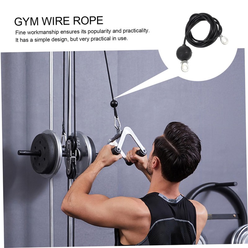 WHAMVOX 1bag Fitness Steel Wire Rope Heavy Duty Cable for