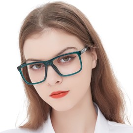 MARE AZZURO Oversized Reading Glasses 3.00 Women Large Head Readers 1.0 1.25 1.5 1.75 2.0 2.25 2.5 2.75 3.0 3.5 4.0 5.0 6.0 (Green, 300)