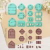 ORIGACH 13 Pcs Mini Bookshelf Polymer Clay Cutters, Book and