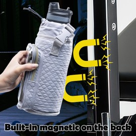 Magnetic Gym Bottle Bag for Women - Magnetic Bottle Holder - Bottle Sling Bag for Men and Women | Magnetic Gym Bag for Gym, Travel, Work, and Sports, Gym Accessories