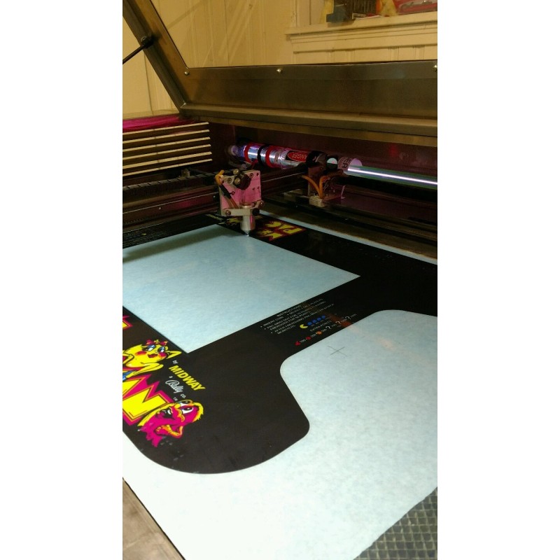 GALAXIAN cocktail arcade machine glass underlay